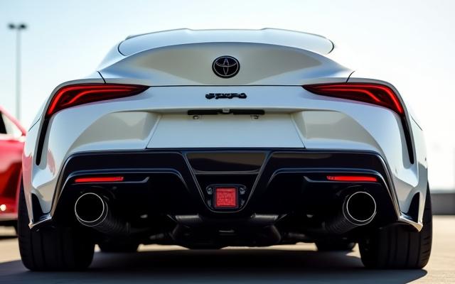 Toyota Supra MK5 مع نظام عادم مخصص